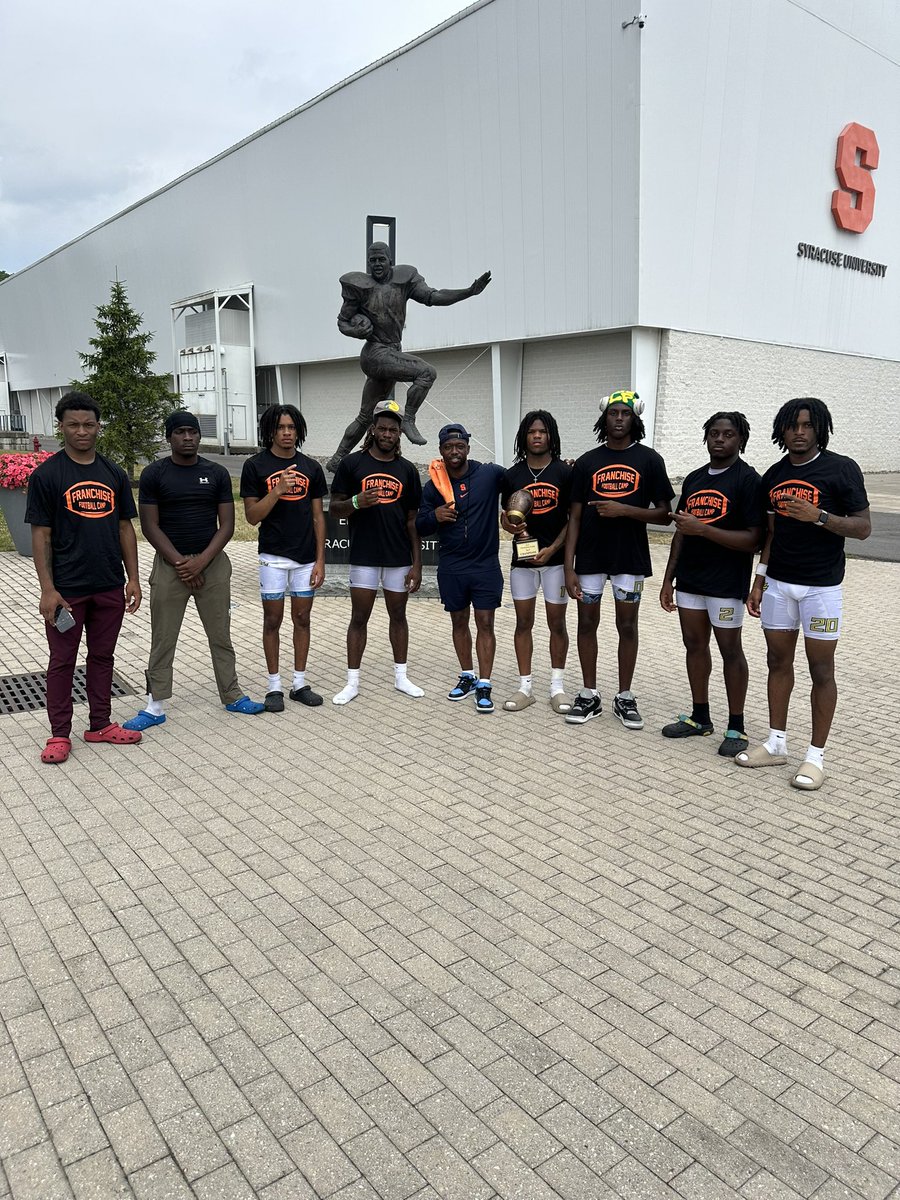 Thank you <a href="/CuseFootball/">Syracuse Football</a> for having us!! Such a pleasure competing with a great pool of teams this weekend. <a href="/LarryDixon7v7/">Larry Dixon7v7</a> <a href="/FranBrownCuse/">Fran Brown</a> <a href="/CoachDRedd/">Devin Redd</a> 
Back-To-Back Champs!! 🏆🏆