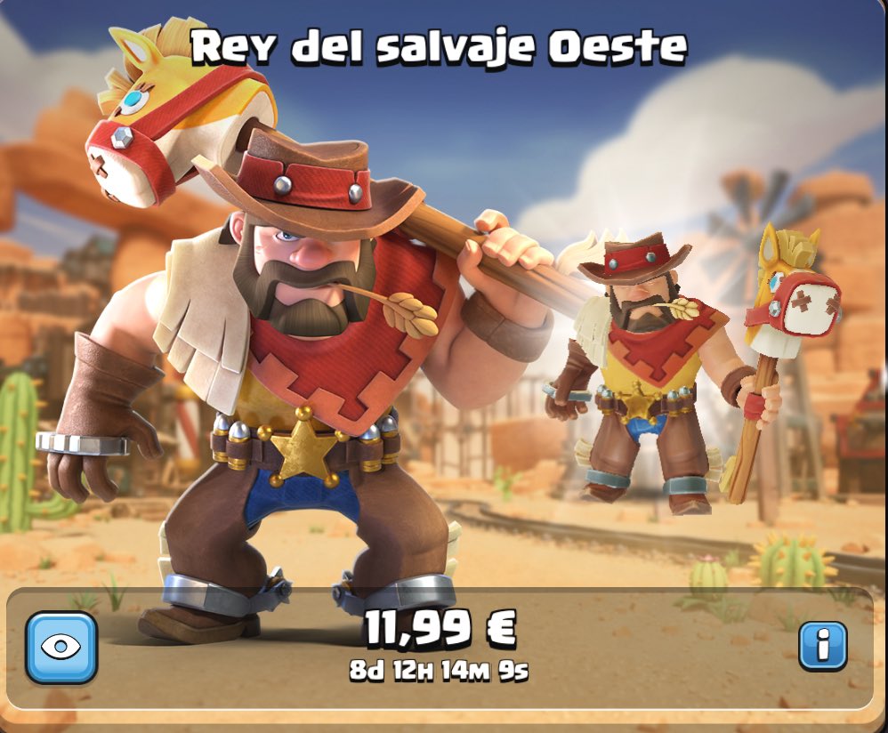 🚨 SORTEO EXPRESS 🚨

🤠 Skin Rey del salvaje Oeste

✅ Follow <a href="/Style_coc/">Style</a> 
✅ RT
✅ Mencionar 2 amigos

☑️ Opcional - Seguirme en Twitch: twitch.tv/style_coc

🍀 Ganador/a en 48 horas!