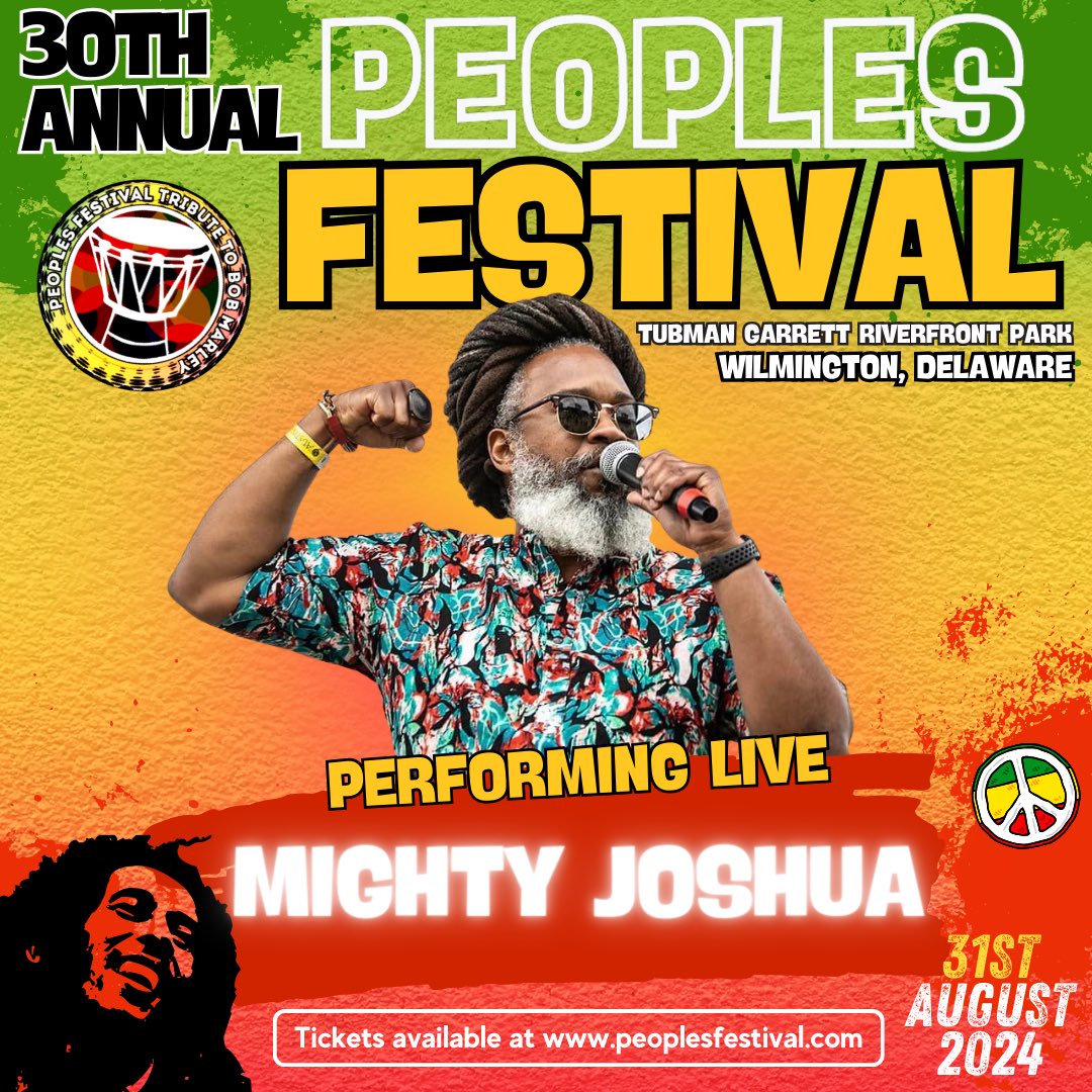 ReggaeFestGuide's tweet photo. 8/31/24 💥30th Annual #peoplesfestival Tribute to #Bobmarley in #wilmington #delaware with #sisternancy
@ReemahMusic @JuniorToots #Supaman #MightyJoshua & many more
🎟️🎟️🎟️🎟️Advance Tix On Sale Now ⬇️⬇️
https://t.co/2XqNr5pbUC https://t.co/KvPUddM8hx