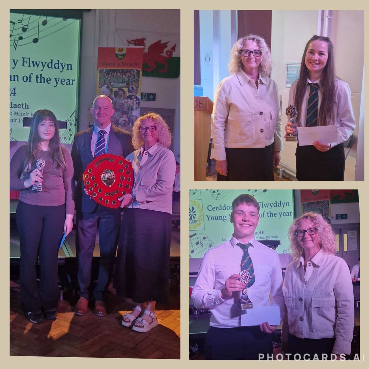 Adran Gerdd YGS (@cerddstrade) on Twitter photo Noson hyfryd o gerddoriaeth neithiwr yn <a href="/Ysgol_Strade/">Ysgol Y Strade</a> i ddathlu talent disgyblion Ysgolion Uwchradd Llanelli yng nghystadleuaeth Cerddor Ifanc y Flwyddyn. Llongyfarchiadau i Jada (1af), Andrew (2il) ac Eve (3ydd). An excellent evening of music last night. Huge congratulations! Noson hyfryd o gerddoriaeth neithiwr yn <a href="/Ysgol_Strade/">Ysgol Y Strade</a> i ddathlu talent disgyblion Ysgolion Uwchradd Llanelli yng nghystadleuaeth Cerddor Ifanc y Flwyddyn. Llongyfarchiadau i Jada (1af), Andrew (2il) ac Eve (3ydd). An excellent evening of music last night. Huge congratulations!