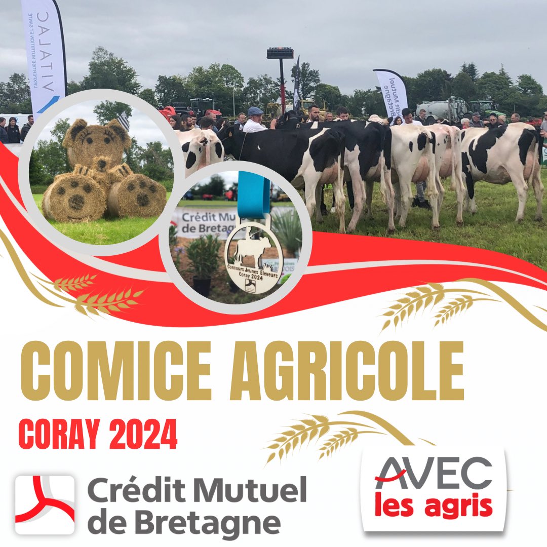 Au plus proche de son territoire, le CMB est un partenaire majeur de l’agriculture. Nous étions ce samedi aux côtés des éleveurs de Cornouaille pour célébrer le comice agricole 🐄🐖🐓🚜 <a href="/utchateaulin/">CMB UT De Chateaulin</a> <a href="/CMBUTCONCARNEAU/">CMB UT CONCARNEAU</a>  <a href="/UTPontlAbbe/">UT de Pont l'🅰️bbé</a> <a href="/UtQuimperle/">@UT QUIMPERLE</a> <a href="/UTQUIMPERCENTRE/">CMB UT QUIMPER CENTRE</a>