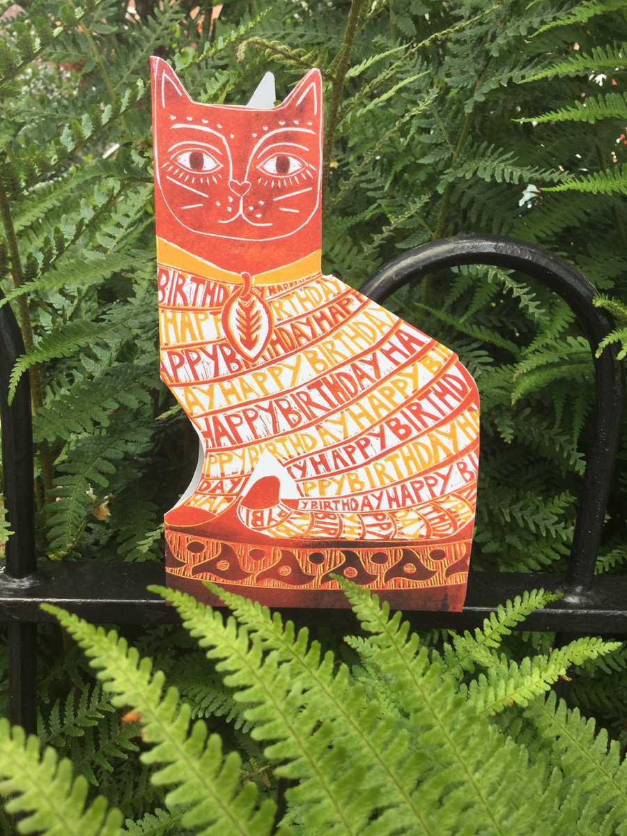 Oh why! It’s a happy birthday cat card.