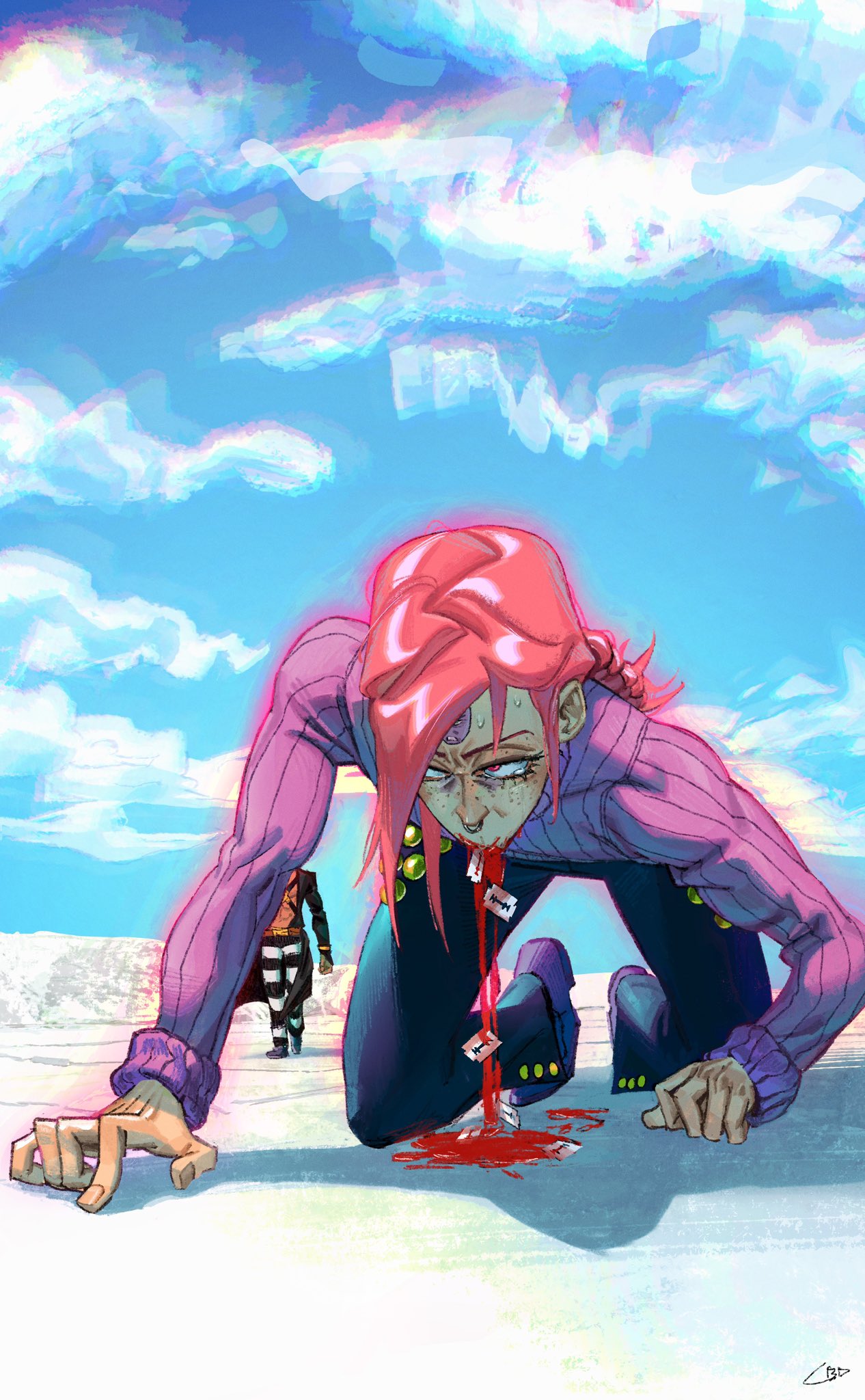 CowBoyDio on X: Doppio vs Risotto jjba (I liked the version with the glow  better) t.coOScNYbpouy  X