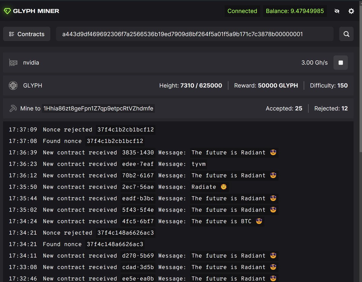 makertronicYT's tweet image. je mine mon premier token sur la blockchain Radiant =)
Franchement c'est top !
#mining #gpu #gpumining #Cryptomonnaies