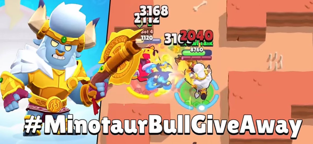 🎁 X5 Minotaur Bull Giveaway 🎁

To enter: 

✔︎ Follow <a href="/Achapi_bs/">NAVI Achapi</a> 
✔︎ Retweet♻️ &amp; Like❤️

Good luck everyone🙂‍↕️ #MinotaurBullGiveaway #Brawlstars