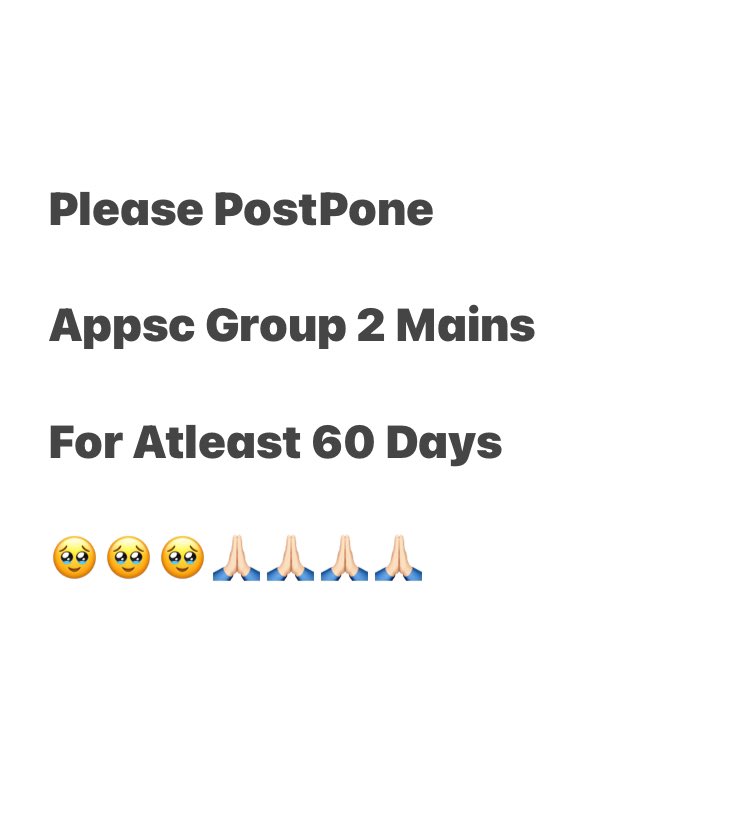 svsvardhan's tweet photo. #PostponeAPGroup2Mains60Days
#APPSC #Group2Mains #PostponeAPPSCGroup2
@ncbn
@naralokesh
@PawanKalyan
@chiranjeevimlc
@JanaSenaParty
@JaiTDP @BJP4Andhra @Bhumireddymlc https://t.co/MJjTr9s5F8