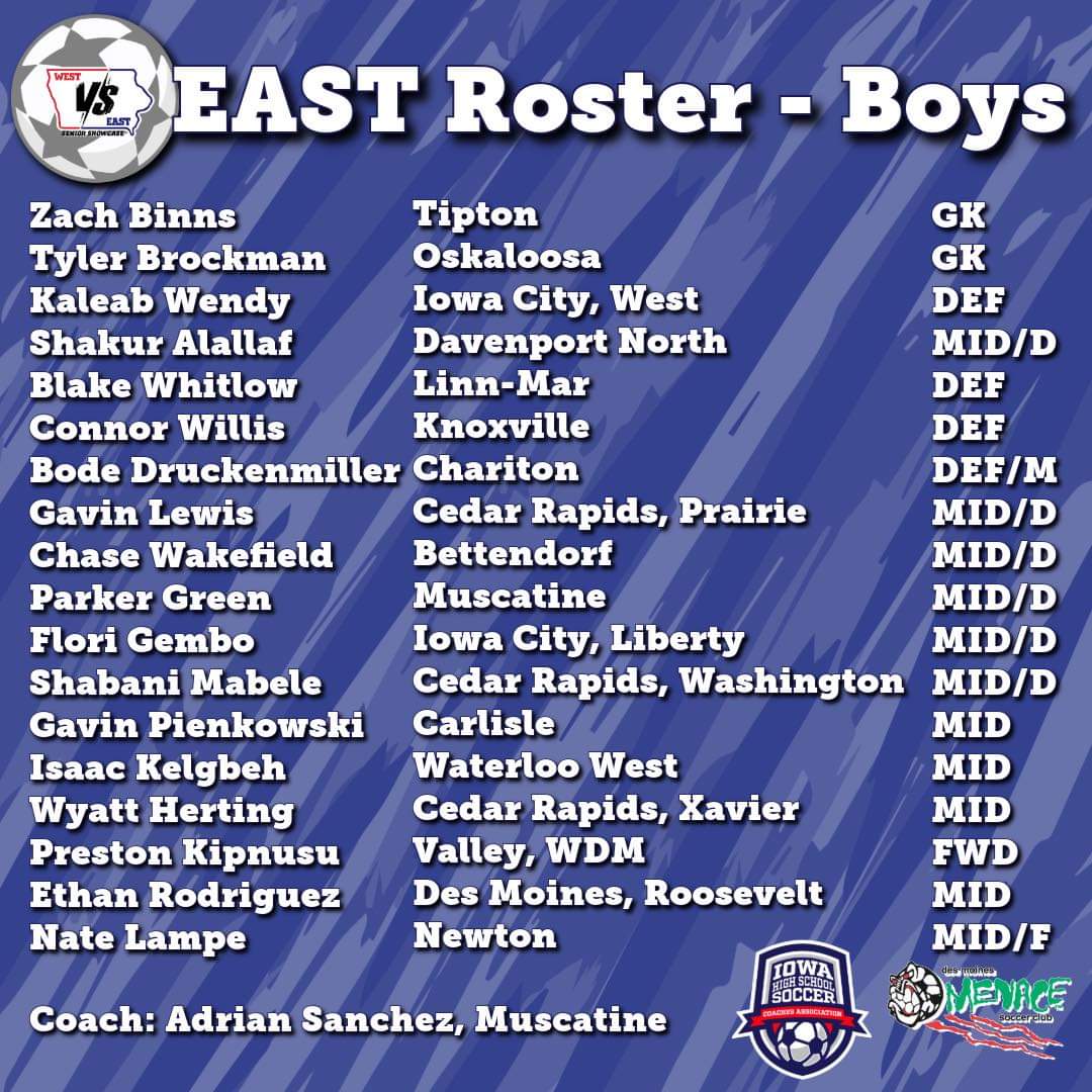 Tipton Boys Track Insider (@jodyglubka) on Twitter photo Good luck <a href="/zachbinns1/">Zach Binns</a> as he travels to Des Moines for the Senior Showcase, representing the East team as a Goalkeeper today
Go be great, and have fun #TigerPride Good luck <a href="/zachbinns1/">Zach Binns</a> as he travels to Des Moines for the Senior Showcase, representing the East team as a Goalkeeper today
Go be great, and have fun #TigerPride