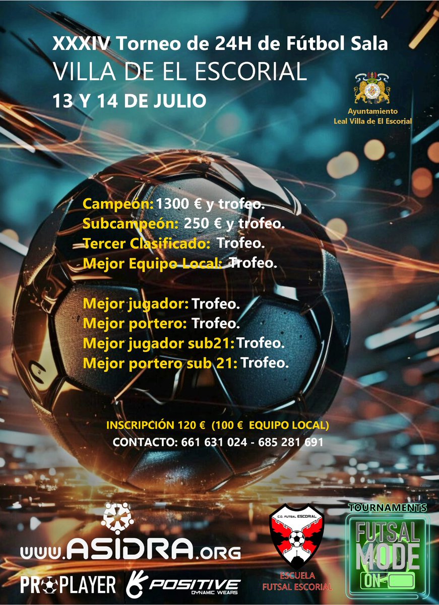 Interesante Torneo de Fútbol Sala en El Escorial.