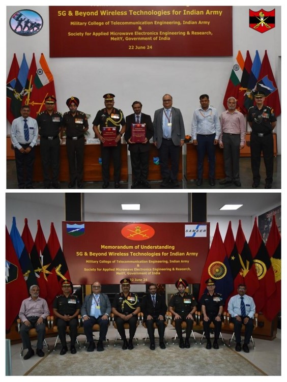 artrac_ia's tweet image. “𝐌𝐞𝐦𝐨𝐫𝐚𝐧𝐝𝐮𝐦 𝐨𝐟 𝐔𝐧𝐝𝐞𝐫𝐬𝐭𝐚𝐧𝐝𝐢𝐧𝐠”

#MCTE Mhow signed an MoU with Society of Applied Microwave Electronics Engineering and Research, #SAMEER on 5G and beyond Wireless Technologies for #IndianArmy.

“2024 - 𝐘𝐞𝐚𝐫 𝐨𝐟 𝐓𝐞𝐜𝐡𝐧𝐢𝐜𝐚𝐥 𝐀𝐛𝐬𝐨𝐫𝐩𝐭𝐢𝐨𝐧”…