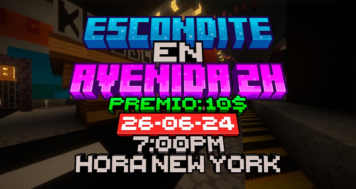 ESCONDITE EN AVENIDA 2H🛣️🪙

Premio: 10$ 💰

Fecha: 26/06/2024    
Hora: 7:00PM (Hora New York)

❗️FORMULARIO EN LOS COMENTARIOS❗️

RT🔁 &amp; FAV❤️?