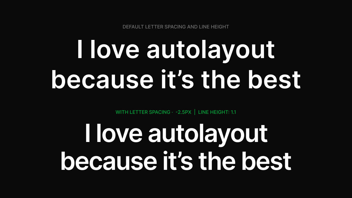 dear people of the internet

please don't ever use your typography with default letter spacing and line height

- a concerned designer