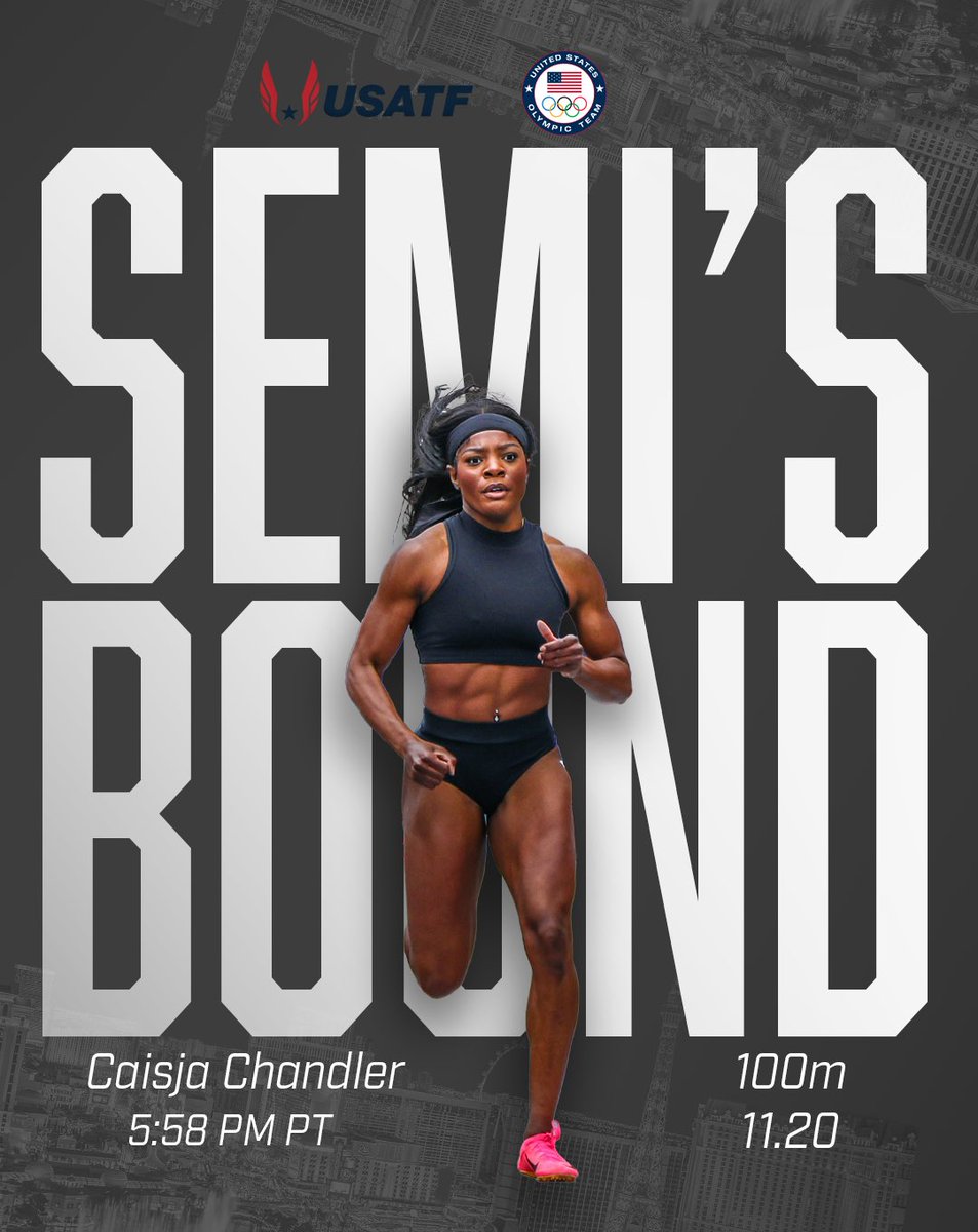 Congrats to our very our Executive Assistant, Caisja Chandler, for making it to the #TrackFieldTrials24 women’s 100m Semifinals! 🤩

Goodluck to Caisja tonight 😏 #BrickBy🧱 #BEaREBEL