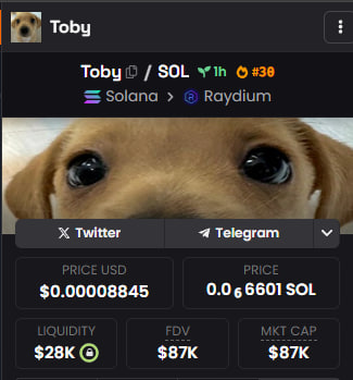 TobyCoinSolana's tweet photo. #30 You've been warned $Toby

https://t.co/lCnpddufeh https://t.co/jP50JETXER