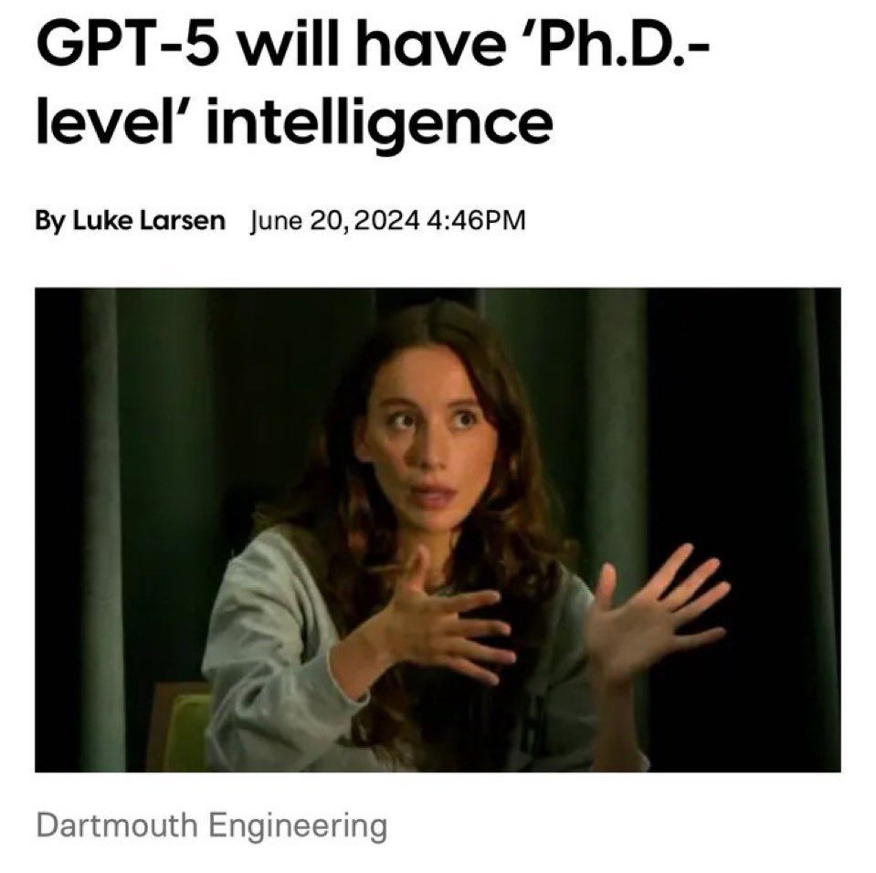 GPT-5 will be constantly borderline depressed about the academic job market, and start all their answers by “it depends”.