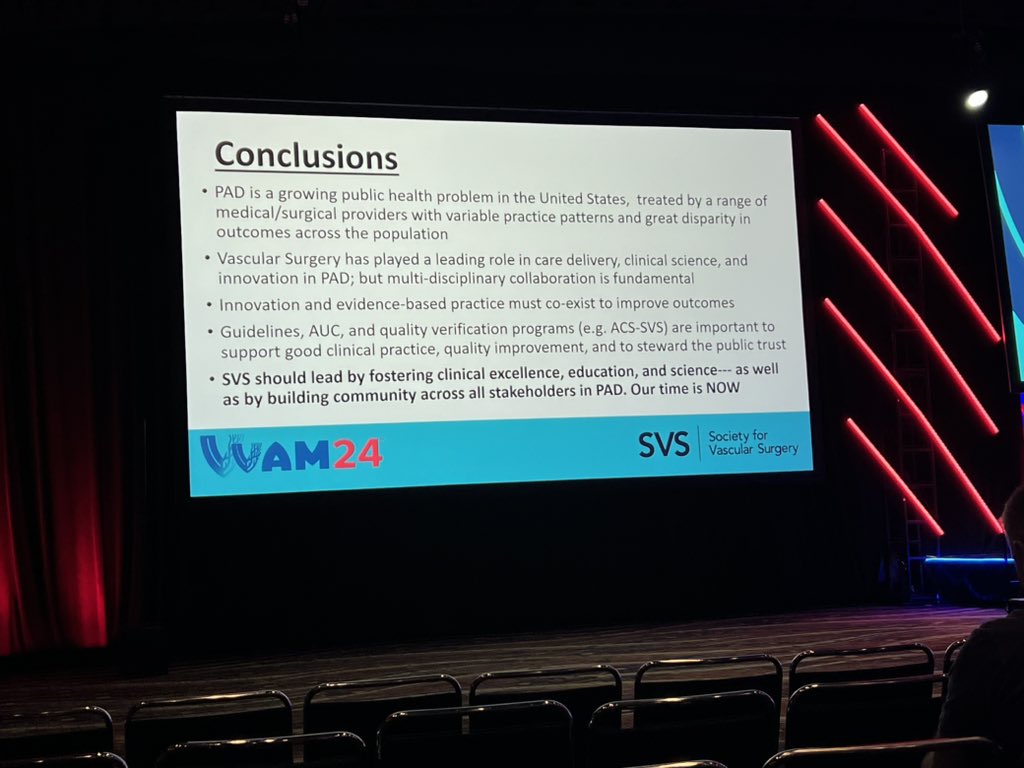 Matthew Smeds (@mattsmeds) on Twitter photo “The champion of evidence based patient centric care for PAD must be the vascular surgeon…” compelling #Veith lecture at <a href="/VascularSVS/">Society for Vascular Surgery</a> #VAM24 by <a href="/MichaelSConteMD/">Michael S. Conte, MD</a> “The champion of evidence based patient centric care for PAD must be the vascular surgeon…” compelling #Veith lecture at <a href="/VascularSVS/">Society for Vascular Surgery</a> #VAM24 by <a href="/MichaelSConteMD/">Michael S. Conte, MD</a>