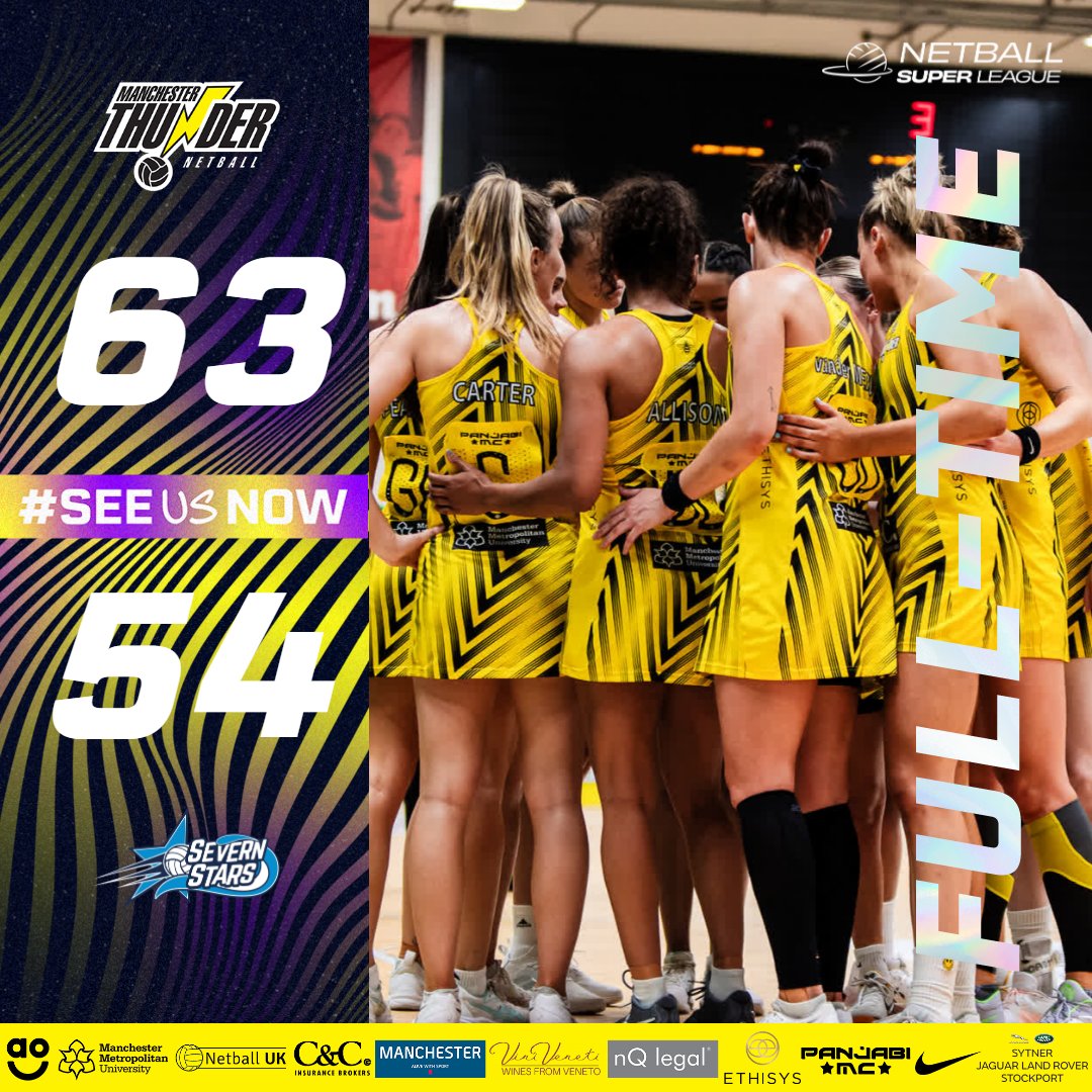 What a game from both sides!! Severn Stars pushing for their first Grand-Final appearance put everything into that game!

Your Thunder girls pushed hard and dug deep to take the victory by 9 goals! 😍

That means we are in the final and what a team! Every single player has played
