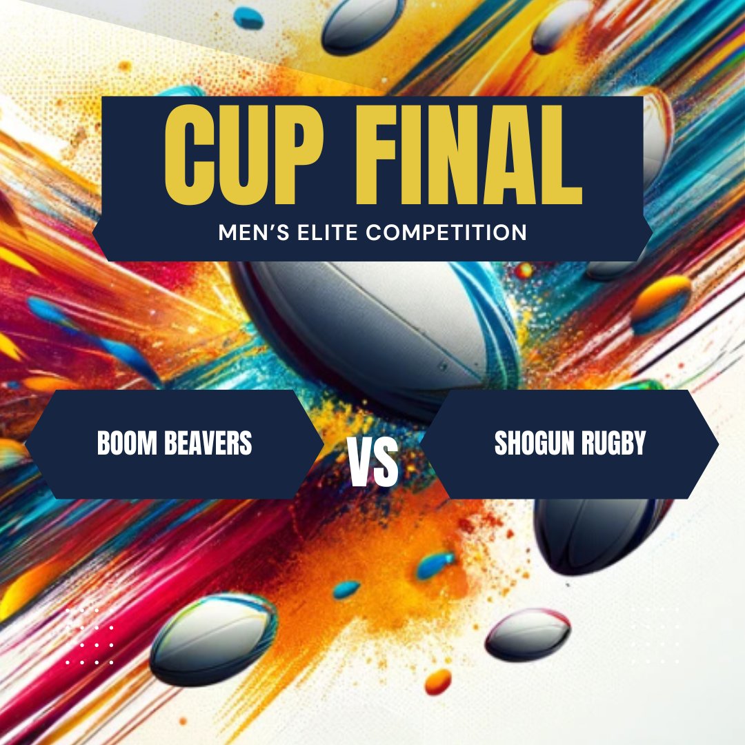 18.40

PITCH 1

The Men's Cup Final is confirmed!

Boom Beavers vs @shogunrugby