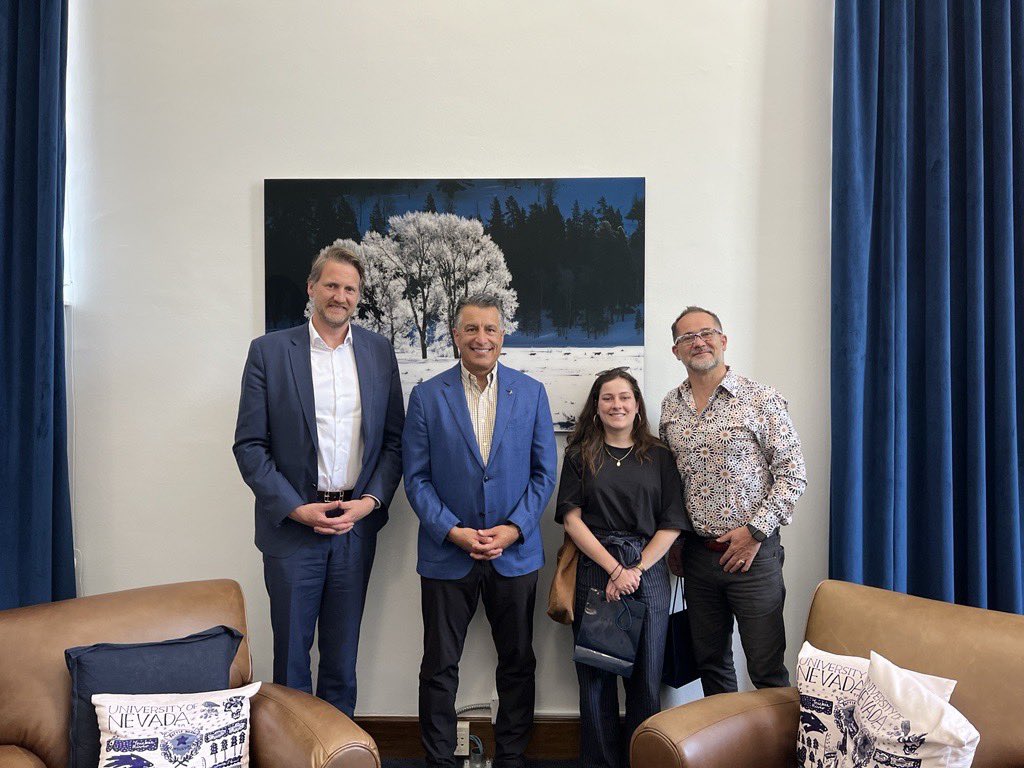Brian Sandoval (@pres_sandoval) on Twitter photo I had the great pleasure yesterday to meet with Consul General of France Frédéric Jung, who visited our campus to discuss the <a href="/unevadareno/">University of Nevada, Reno</a>’s cultural immersion opportunities in France. From University Studies Abroad Consortium programs in Pau and Lyon, to French Language and I had the great pleasure yesterday to meet with Consul General of France Frédéric Jung, who visited our campus to discuss the <a href="/unevadareno/">University of Nevada, Reno</a>’s cultural immersion opportunities in France. From University Studies Abroad Consortium programs in Pau and Lyon, to French Language and