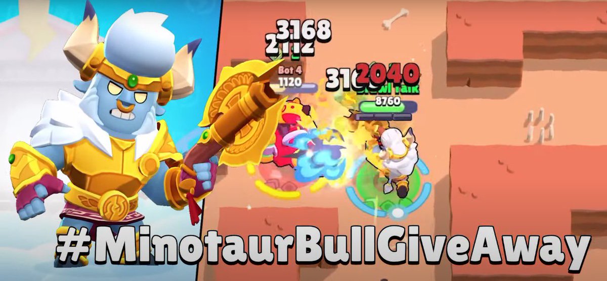 🎁 ¡¡SORTEO SKIN DE MINOTAUR BULL + PIN + ICONO DE JUGADOR + SPRAY!! 🎁

Requisitos:
✅ Follow <a href="/GuilleAp19/">GuilleX</a> 
✅ ❤ y ♻️
✅ Etiquetar a un amigo

El sorteo termina el 5 de julio ⏰️
Mucha suerte 🙌🏼

#MinotaurBullGiveaway #BrawlStars #brawltalk