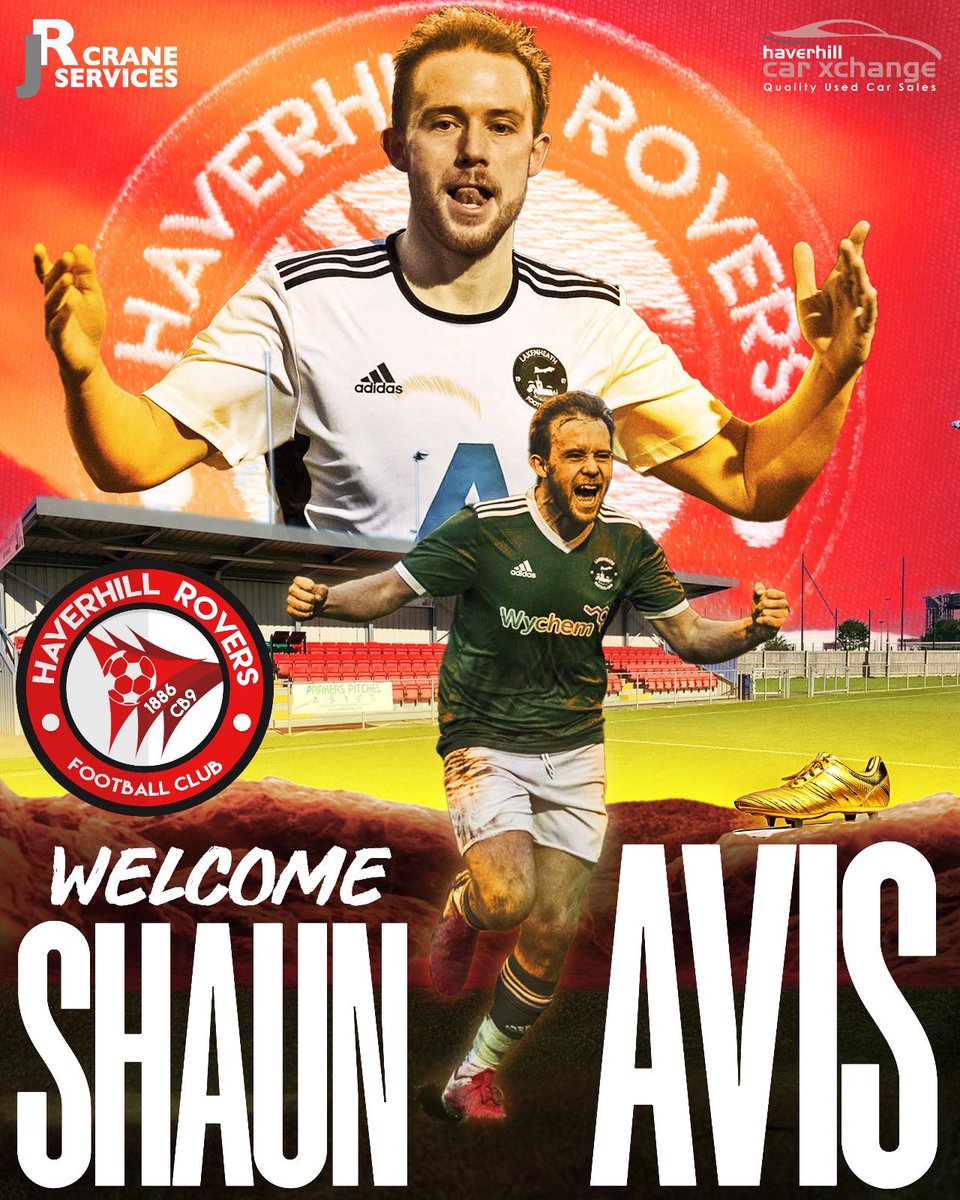 Haverhill Rovers (@haverhillrovers) on Twitter photo First signing of the season and it’s a big one, HRFC would like to welcome <a href="/ShaunAvis20/">Shaun Avis</a> to the club. More signing to follow soon. First signing of the season and it’s a big one, HRFC would like to welcome <a href="/ShaunAvis20/">Shaun Avis</a> to the club. More signing to follow soon.