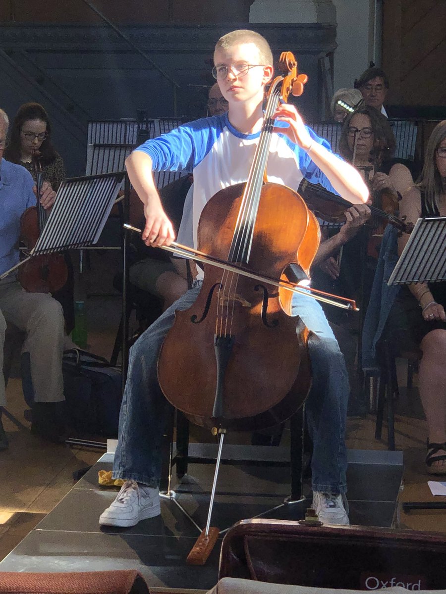 Tonight’s concert features Finn Anderson-Hendra playing Elgar’s Cello Concerto. She’s amazing! 🤩 #oxfordconcert #musicoxford #elgar
