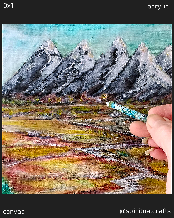 spiritualcrafts's tweet photo. The Tranquility and the Mountain air calms the Mind and Meditation automatically follows.
#fineart #art #painter #ArtistsSupportArtists #crypto #blockchaintoday #onchainart #paintings #paint https://t.co/dAKZKeWIBJ