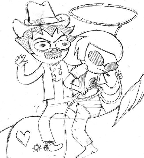gayvelor's tweet photo. thank you to whatever OG davekat soldier requested this as their donation sketch from hussie https://t.co/JF6gTOSukd