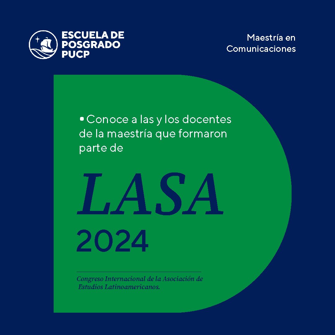 mcomunicapucp's tweet photo. ✨ Este año, nuestros docentes participaron en el Congreso Internacional de la Asociación de Estudios Latinoamericanos (LASA) realizado del 12 al 15 de junio.

📌Encuentra más detalles sobre sus ponencias en la web del Departamento de Comunicaciones PUCP 🗒️

#PUCP #LASA2024 https://t.co/9KQSloWlgb