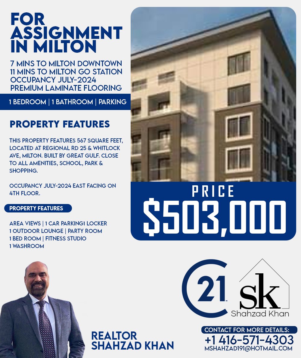 realtorshahzad_'s tweet image. 🏢 𝐍𝐞𝐰 𝐀𝐬𝐬𝐢𝐠𝐧𝐦𝐞𝐧𝐭 𝐎𝐩𝐩𝐨𝐫𝐭𝐮𝐧𝐢𝐭𝐲 𝐢𝐧 𝐌𝐢𝐥𝐭𝐨𝐧!🏢

Looking for a prime location in Milton? Check out this.

+1 416-571-4303
mshahzad191@hotmail.com
.
#miltonrealestate #newassignment #realestateopportunity #miltonliving #realtorshahzadkhan #dreamhome