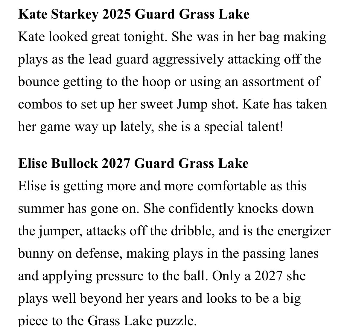 Michigan Mystics - Jackson (@mystics517) on Twitter photo <a href="/katestarkey0/">Kate Starkey💫</a> (‘25 Rise) & Elise Bullock (15U South) have been playing great for Grass Lake this June!! <a href="/katestarkey0/">Kate Starkey💫</a> (‘25 Rise) & Elise Bullock (15U South) have been playing great for Grass Lake this June!!
