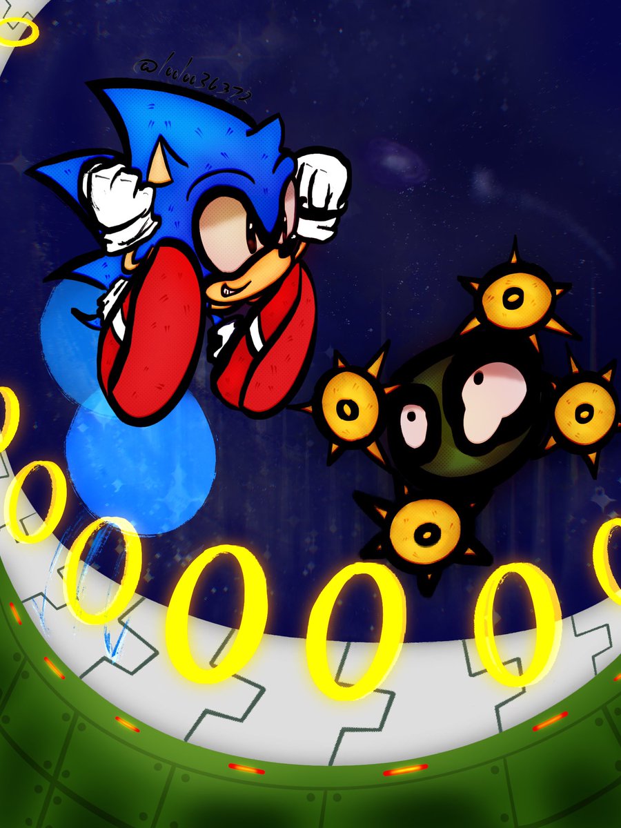 looloo36372's tweet photo. @SEGA Presant to last year, happy B-Day Sonic! #SEGAFanArt https://t.co/21plTaEWph