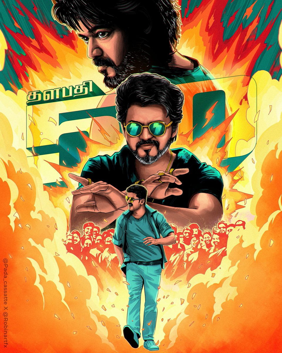 HBD #Thalapathy 
My Artwork for <a href="/NetflixIndia/">Netflix India</a> <a href="/Netflix_INSouth/">Netflix India South</a> 
concept @CassettePada