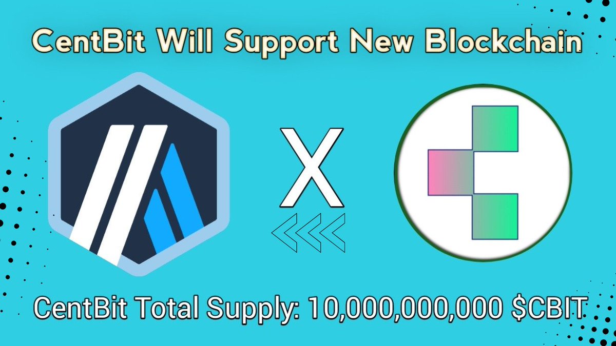 CentBit_CBIT's tweet image. Dear CentBit Community,

We are thrilled to announce that CentBit ($CBIT) will now support the new Arbitrum blockchain! 🎉

Details here: t.me/CentBit_CBIT/1… 

CentBit #CBIT #Arbitrum #Blockchain #Crypto