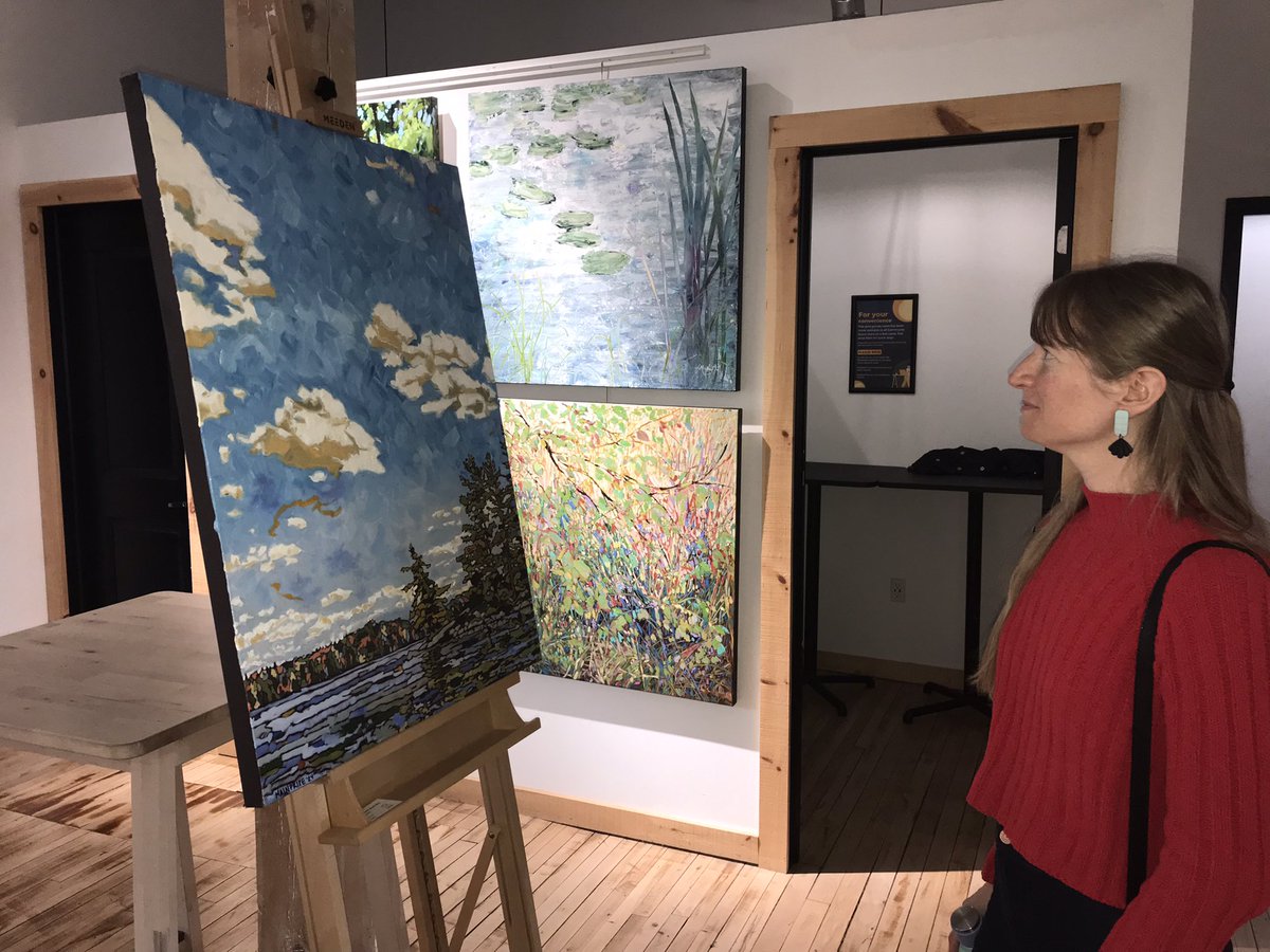 Author’s Luncheon. Meals and art thoroughly enjoyed at Creative Nomad Studios!

<a href="/TerryFallis/">Terry Fallis</a> 
<a href="/AliBryan/">Ali Bryan</a>