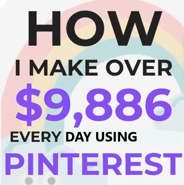 Vinay_bharambe's tweet photo. Earn up to $65,269+ per month from home with Pinterest

I have prepared a the full guidance, that'll pay you $9,886/day With Just a Smartphone or Laptop and Internet.

For absolutely FREE:

To get it:

1. Follow Me
2. Like and Retweet
3. Reply with "Pinterest"

Instant delivery guaranteed!