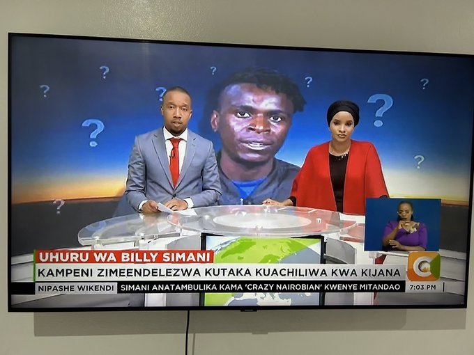 AlinurMohamed_'s tweet photo. Bro @OleItumbi ! Where is Billy?

We will not sleep tonight until the Kenyan government gives us Crazy Nairobian!

We must be united against oppression.

Retweet widely until it gets the attention of international media. 
 
#FreeBilly #FreeCrazyNairobian https://t.co/UZBnH3hBat