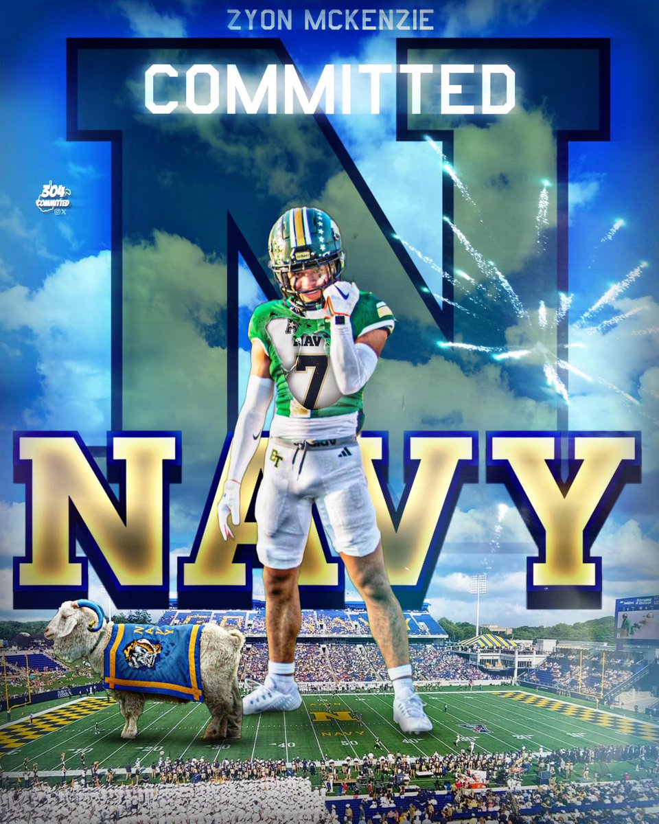 Zyon (@zyonmckenzie7) on Twitter photo #AGTG Beyond blessed to be in this position……COMMITTED ‼️‼️‼️
#GoNavy <a href="/NavyFB/">Navy Football</a> <a href="/_CoachNew/">🇺🇸 Brian Newberry ⚓️</a> <a href="/Drew_Cronic/">Coach Cronic @ Navy</a> <a href="/GreenRB21/">R.B. Green</a> <a href="/CoachCole828/">David A. Cole</a> <a href="/BTProspects/">Blessed Trinity Football Prospects</a> <a href="/MohrRecruiting/">Brian Mohr</a> <a href="/CoachEdDudley63/">Ed Dudley</a> <a href="/dubbsatl04/">Dubb Walker Rd.</a> #AGTG Beyond blessed to be in this position……COMMITTED ‼️‼️‼️
#GoNavy <a href="/NavyFB/">Navy Football</a> <a href="/_CoachNew/">🇺🇸 Brian Newberry ⚓️</a> <a href="/Drew_Cronic/">Coach Cronic @ Navy</a> <a href="/GreenRB21/">R.B. Green</a> <a href="/CoachCole828/">David A. Cole</a> <a href="/BTProspects/">Blessed Trinity Football Prospects</a> <a href="/MohrRecruiting/">Brian Mohr</a> <a href="/CoachEdDudley63/">Ed Dudley</a> <a href="/dubbsatl04/">Dubb Walker Rd.</a>