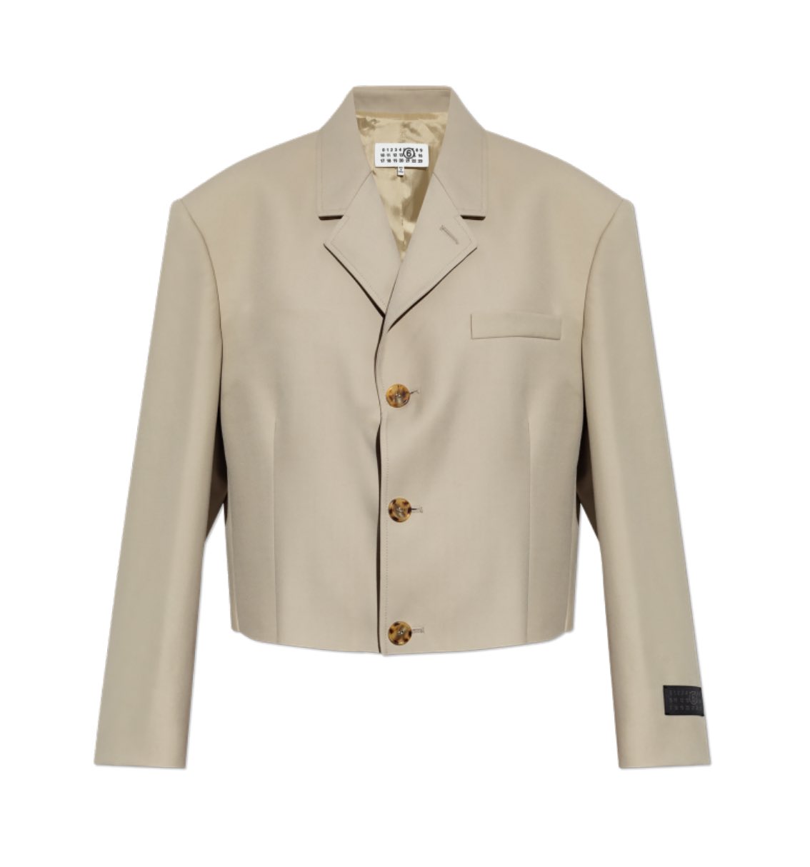 アウターその他 MAISON MARGIELA Women Outer M35271 S51AH0205 102 Beige Beige Zip Bomber Jacket by MM6 Maison Margiela on Sale