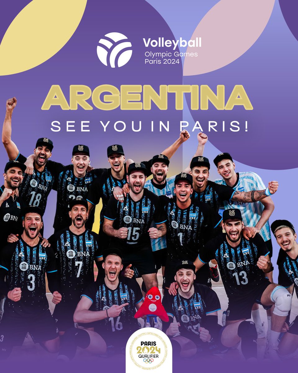 ARGENTINA 🇦🇷 - SEE YOU IN @paris2024!

The 2024 Olympics in Paris, France won’t be the same without the bronze medalists from the #Tokyo2020 Games!

🏐 #volleyball #Paris2024 <a href="/Voley_FeVA/">Voleibol Argentino</a>