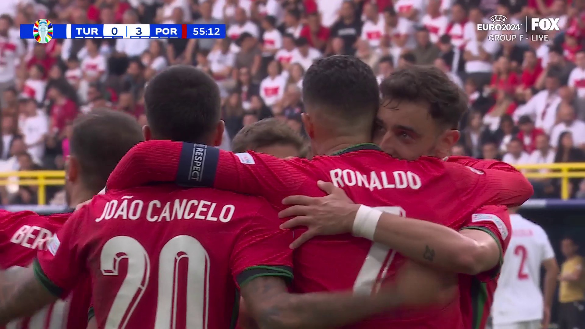 RONALDO WITH THE ASSIST TO BRUNO FERNANDES 🇵🇹Portugal makes it 3-0 👏