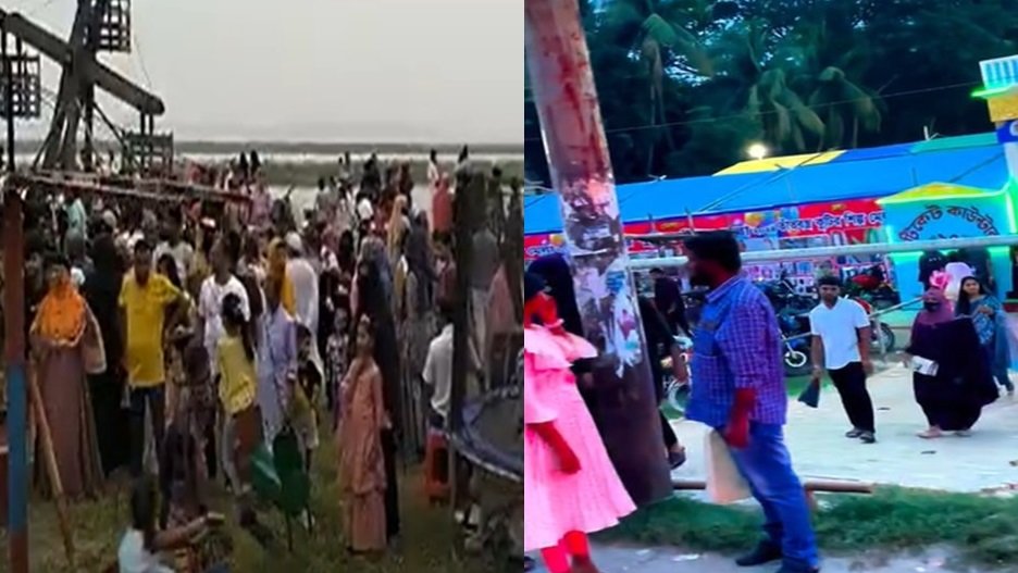 দুই স্থানে ঈদ আনন্দ মেলা চলছে