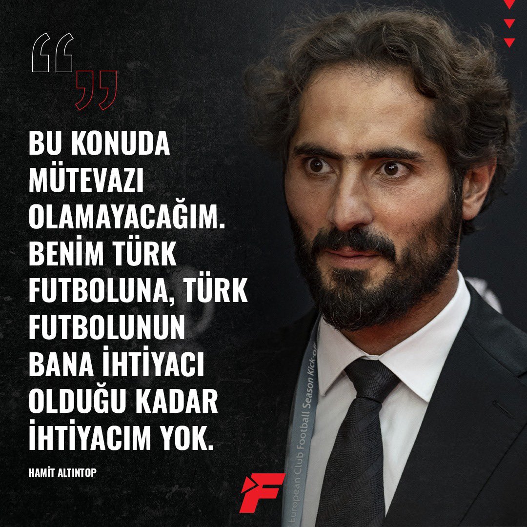 Türk futbolunun sana ve senin gibilere ihtiyacı yok Hamit Altıntop
