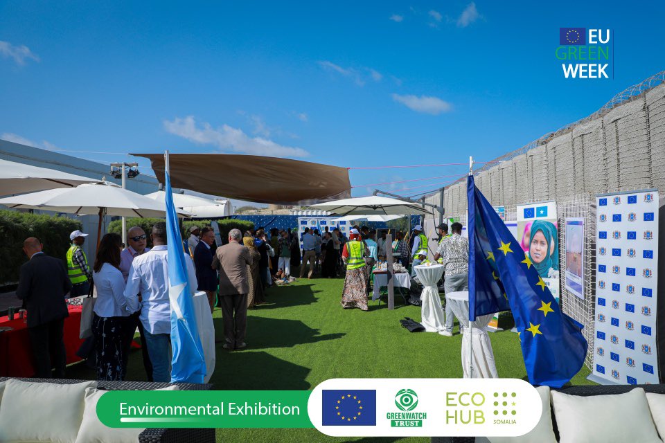 Ecohub Somalia (@ecohubsomalia) on Twitter photo In collaboration with <a href="/EU_in_Somalia/">EU Delegation Somalia</a> & <a href="/GreenwatchTrust/">Greenwatch Trust</a> , thrilled to have co-hosted #EUGreenWeek.
The program opened by Ms. Karin Johansson, Ambassador of the EU Somalia, and H.E. Ahmed Omar, State Minister, <a href="/MoECC_Somalia/">Ministry of Environment & Climate Change 🇸🇴</a> .
#EcoHuSomalia2024 #WaterWiseEU #TEIGreenDeal In collaboration with <a href="/EU_in_Somalia/">EU Delegation Somalia</a> & <a href="/GreenwatchTrust/">Greenwatch Trust</a> , thrilled to have co-hosted #EUGreenWeek.
The program opened by Ms. Karin Johansson, Ambassador of the EU Somalia, and H.E. Ahmed Omar, State Minister, <a href="/MoECC_Somalia/">Ministry of Environment & Climate Change 🇸🇴</a> .
#EcoHuSomalia2024 #WaterWiseEU #TEIGreenDeal