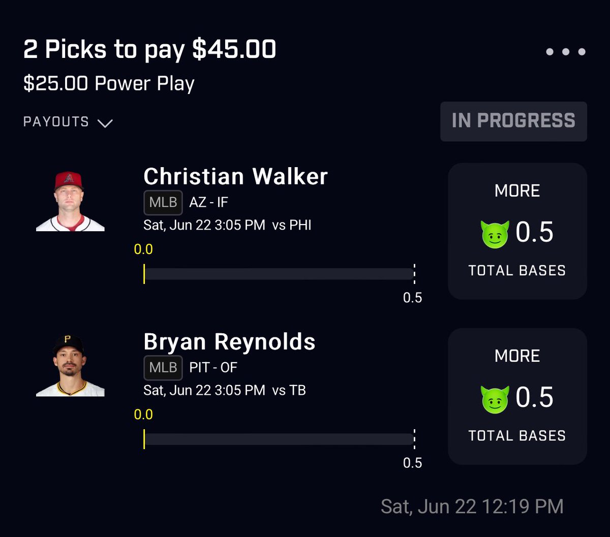 WetLineups's tweet image. Fire goblins on the  PrizePicks board today!! ⚾️

Show some love if tailing 🔥