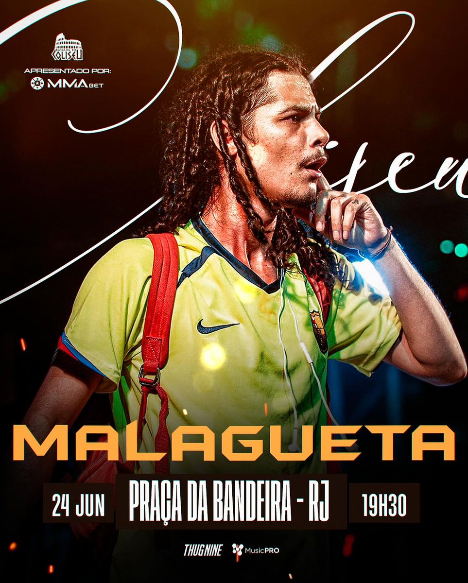 O Rugal, mais um cria da Batalha Do Tanque que vem deixando seu nome nas Batalhas pelo Brasil, Malagueta promete deitar no Coliseu essa semana!

Patrocínio: @mmabetoficial <a href="/musicprolive/">MusicPRO</a> <a href="/Thugnine/">Thug Nine</a>