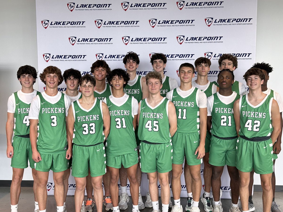 That’s a wrap.  These guys played some great competition this summer (17-3). 
Thank you: <a href="/BerryMBB_/">Berry Men's Basketball</a> <a href="/SHReport/">SouthernHoopsReport</a> <a href="/OntheRadarHoops/">Shun Williams</a> <a href="/WoffordMBB/">Wofford Men's Basketball</a> <a href="/Relentless_Hoop/">Relentless Hoops</a> <a href="/GAcoaches/">GBCA</a> for providing us the opportunity to play. #WEAREPICKENS ❇️🐉