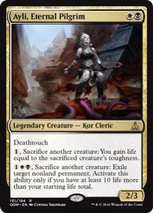 Alright commander players. I&rsquo;m finally going to play. What would you put in an Ayli Katt deck? https://t