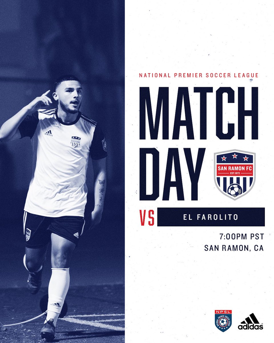 San Ramon FC Men’s Pro-Development Team ⚽️ (@sanramonfc_npsl) on Twitter photo Tonight! Enjoy an exciting match between two talented men's <a href="/NPSLSoccer/">National Premier Soccer League (NPSL)</a> teams!
The match takes place at Dougherty Valley High School in San Ramon.
Admission is free.
Kickoff is at 7 pm.
<a href="/elfarolito_npsl/">El Farolito</a>
#sanramonfc
#npsl
#sanramonfc_npsl
#bayareasoccer
#soccer Tonight! Enjoy an exciting match between two talented men's <a href="/NPSLSoccer/">National Premier Soccer League (NPSL)</a> teams!
The match takes place at Dougherty Valley High School in San Ramon.
Admission is free.
Kickoff is at 7 pm.
<a href="/elfarolito_npsl/">El Farolito</a>
#sanramonfc
#npsl
#sanramonfc_npsl
#bayareasoccer
#soccer