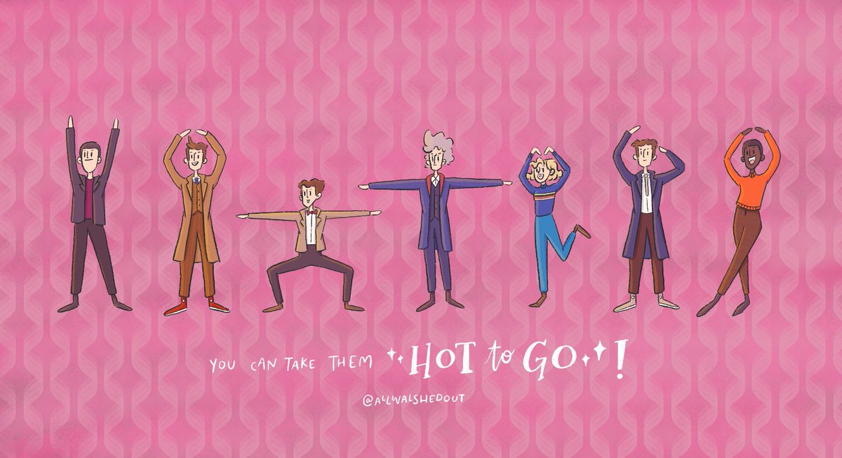 allwalshedout's tweet photo. H-O-T-T-O-G-O YOU CAN TAKE THE NUWHO DOCTORS ✨HOT TO GO✨

(i couldn’t get rid of this mental image so now you all have to see it😁) https://t.co/rZSLV7cuw2