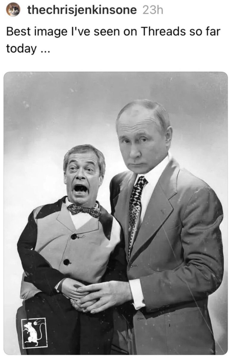 mikerudd's tweet image. The evidence is out there, clear and plain. He said he admired Putin and that invading Ukraine was justified. It’s no coincidence that the eternal traitor believes the indiscriminate murder of innocents is acceptable…anything for a pocket lining grift. #RussianMoney #Farage